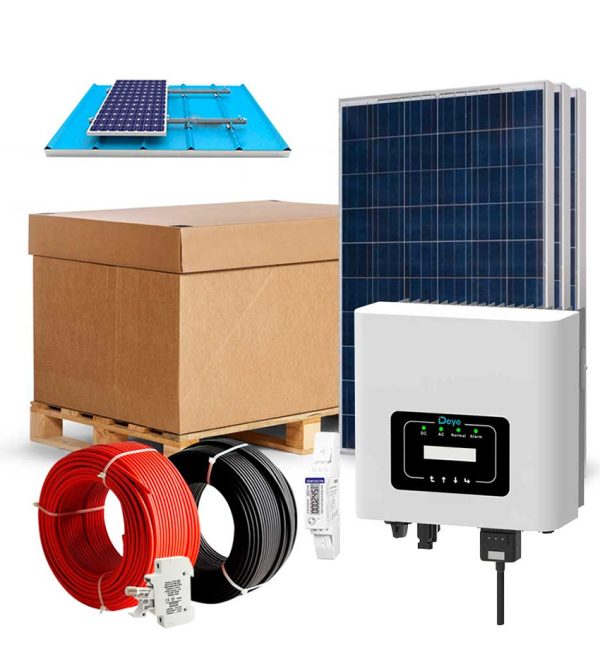 Kit solar 3000wh Autoconsumo Inyección a RED - Imagen 3