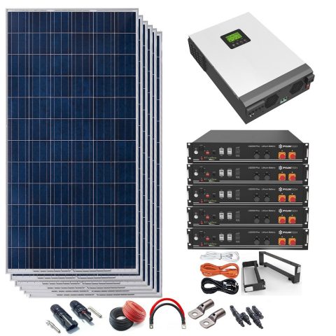 Kit Solar 4000W 48VDC a 230VAC Con Batería Litio Pylontech