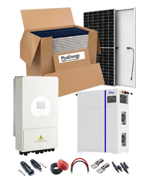 Kit Solar 6000W 48VDC a 230VAC Hibrido Con Batería Litio Aiw-10KWH