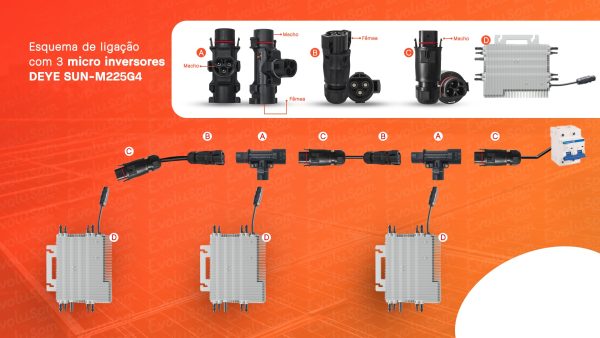 Conector T Para Microinversor DEYE - Imagen 6