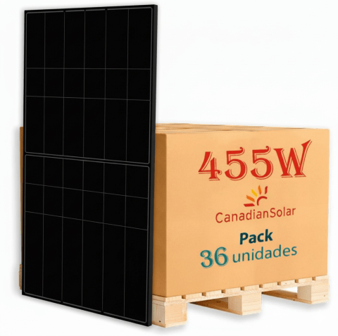 Pallet CANADIAN Solar 455w HiKu6 ALL BLACK 36 pcs
