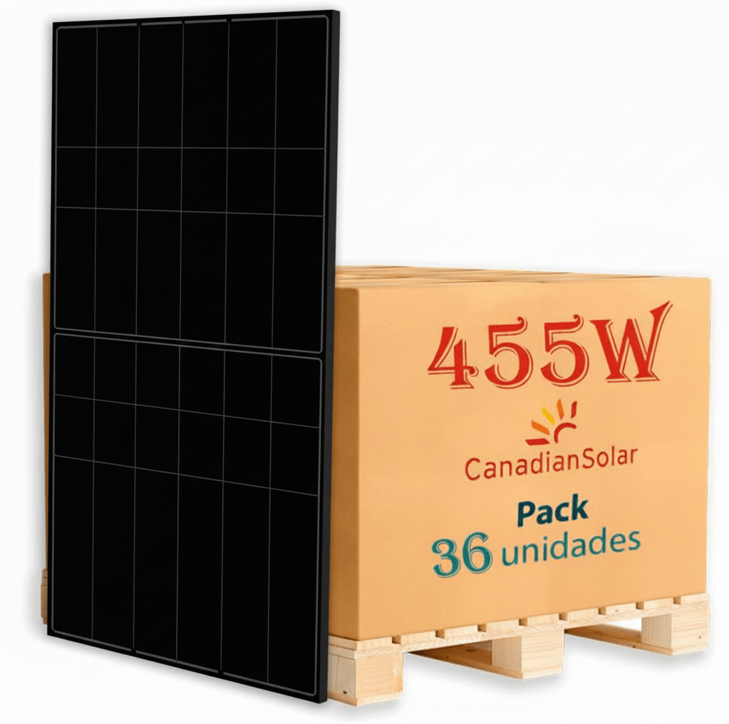 Pallet CANADIAN Solar 455w  HiKu6 ALL BLACK 36 pcs