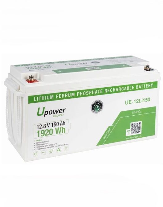 Batería de Litio LiFePO4 12V 150Ah Upower Ecoline