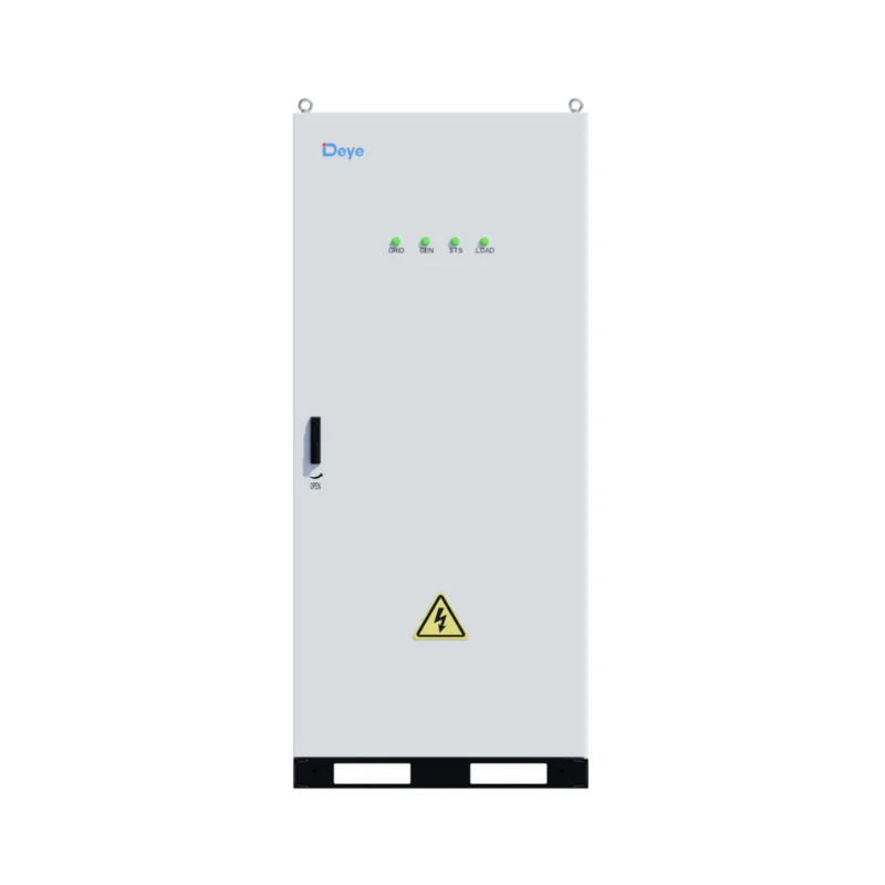 Sistema ATS Deye MS-TS500-2-A de 500 kW para conmutación red/off-grid con gestión de generador y ESS en instalaciones C&I