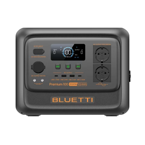 BLUETTI Premium 100 V2 Estación de energía portátil  2.000 W 1.024 Wh