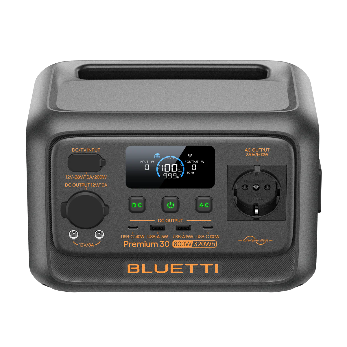 BLUETTI Premium 30 V2 Estación de energía portátil 600 W 320 Wh 3 BLUETTI Premium 30 V2 Estación de energía portátil 600 W 320 Wh - Imagen 3