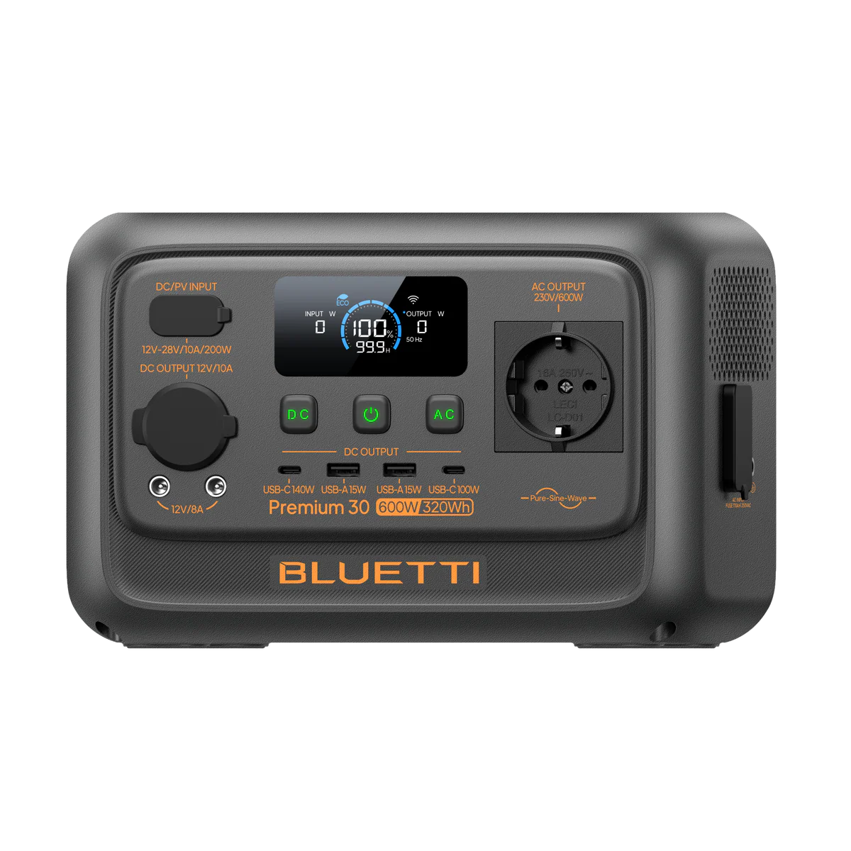 BLUETTI Premium 30 V2 Estación de energía portátil 600 W 320 Wh 4 BLUETTI Premium 30 V2 Estación de energía portátil 600 W 320 Wh - Imagen 4
