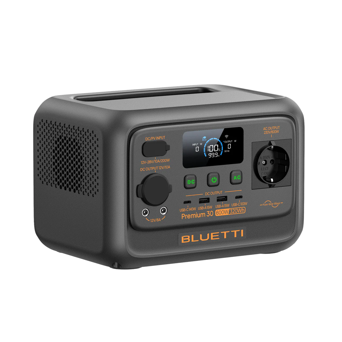 BLUETTI Premium 30 V2 Estación de energía portátil 600 W 320 Wh 5 BLUETTI Premium 30 V2 Estación de energía portátil 600 W 320 Wh - Imagen 5