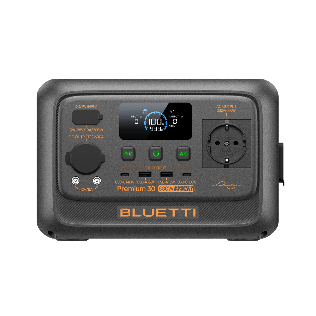 BLUETTI Premium 30 V2 Estación de energía portátil 600 W 320 Wh 1 BLUETTI Premium 30 V2 Estación de energía portátil 600 W 320 Wh