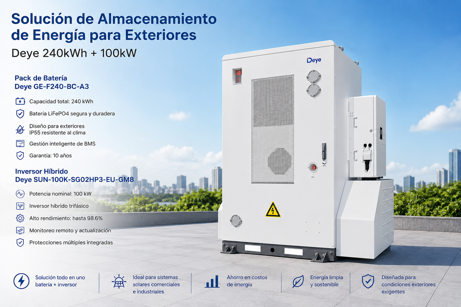 Almacenamiento DEYE C&I: 2 soluciones flexibles 1 Almacenamiento DEYE C&I: 2 soluciones flexibles