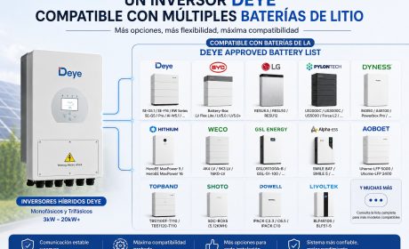 Compatibilidad de baterías con inversores DEYE